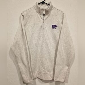 Kansas State Gray Quarter-Zip Pullover